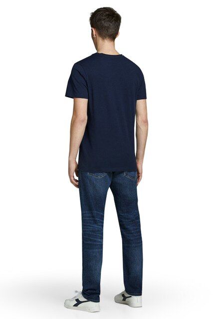 JACK & JONES JORVENTURE-PRINT T-SHIRT | BLUE